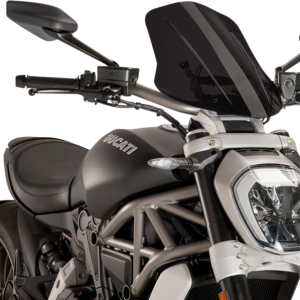 PUIG HI-TECH PARTS New Generation Windscreen - Dark Smoke - Diavel 8922F