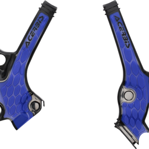 ACERBIS X-Grip Frame Guards - Black/Blue 2976221004