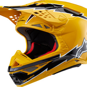 ALPINESTARS Supertech M10 Helmet - Ampress - MIPS® - Gloss Black/Yellow - Small 8300823-1414-S