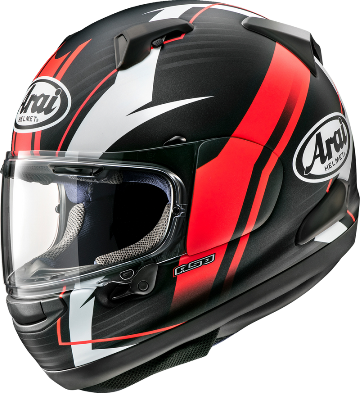 ARAI Quantum-X Helmet - Xen - Red Frost - Medium 0101-15764