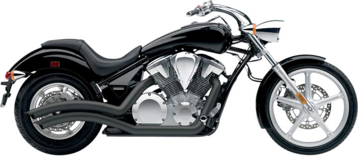 COBRA Speedster Swept Exhaust - Black - VT1300 1233B
