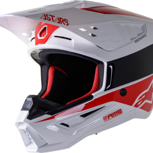 ALPINESTARS SM5 Helmet - Bond - White/Red - Large 8303522-2032-LG