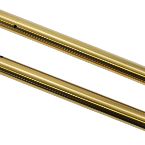 CUSTOM CYCLE ENGINEERING Inverted Fork Tubes - Gold - 43 mm - Stock 710072