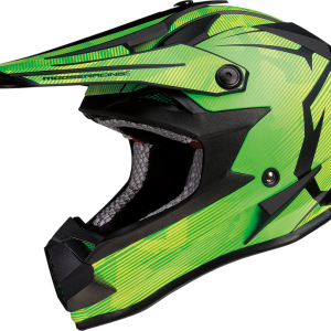 MOOSE RACING Youth F.I. Helmet - Agroid Camo - MIPS® - Yellow/Green - Small 0111-1523
