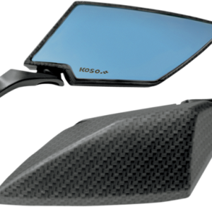 KOSO NORTH AMERICA Blue Lens Mirror - Carbon Fiber/Black OA016CK6