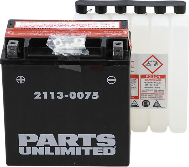 Parts Unlimited Agm Battery - Ytx20chbs .80 L Ctx20ch-Bs