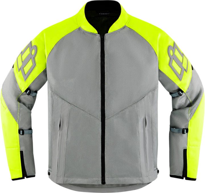 IN STOCK ICON Mesh AF™ Jacket - Gray/Hi-Vis - 2XL 2820-5948
