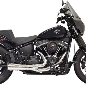 BASSANI XHAUST 2:1 Short Exhaust - Chrome Softail 2018-2021 1S73