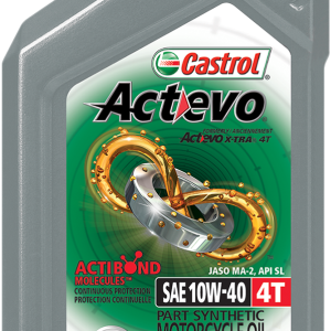 CASTROL Act Evo® Semi-Synthetic 4T Engine Oil - 10W-40 - 1 U.S. quart 15D7D2