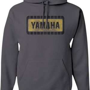 YAMAHA APPAREL Yamaha Retro Hoodie - Charcoal - Small NP21S-M1971-S