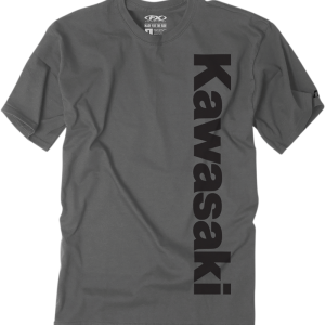 FACTORY EFFEX Kawasaki Vertical T-Shirt - Charcoal - XL 24-87106