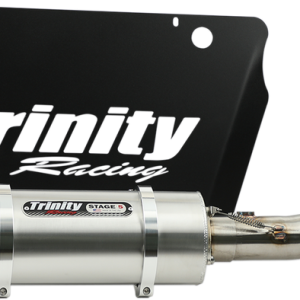 TRINITY RACING Single Stinger Exhaust - Brushed TR-4171F