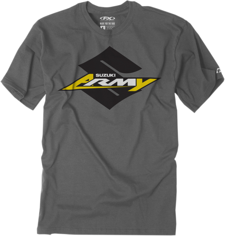 FACTORY EFFEX Youth Suzuki T-Shirt - Charcoal - Small 22-83400