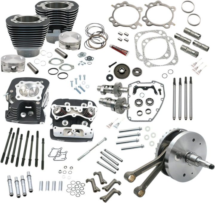 S&S CYCLE Hot Set-Up Kit - Black 900-0565