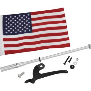 Show Chrome Accessories Folding Flag Pole for Spyder RT and F3 LTD Chrome, Left
