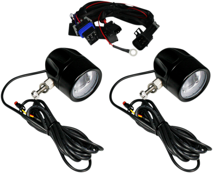 CUSTOM DYNAMICS LED Fog Light - Indian - Black PB-FOG-IND-B