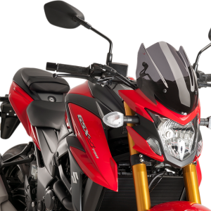 PUIG HI-TECH PARTS New Generation Windscreen - Dark Smoke - GSXS750 9435F