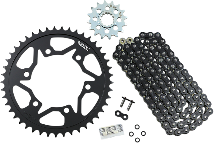 VORTEX Chain and Sprocket Kit - WSS - Black - Yamaha FJ/FZ/MT-09/XSR900 CK6453
