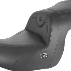 SADDLEMEN Seat - RoadSofa - without Backrest - Black w/ Black Stitching - Heated - GL1800 '18-'23 H18-07-187HCT