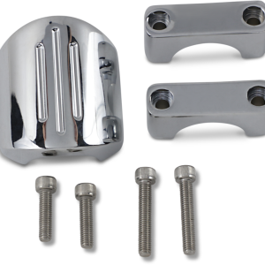 DAKOTA DIGITAL Chrome Clamp Mount - For 1" T-Bar/Riser Handlebar BKT-5001