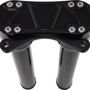 ACCUTRONIX Risers - Threaded - 12" - Gauge Mount - Black HR2212-MB