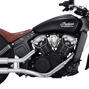 VANCE & HINES 3" Twin Slash Slip-On Mufflers - Chrome Indian Scout 2015-2022 18323 1801-1528