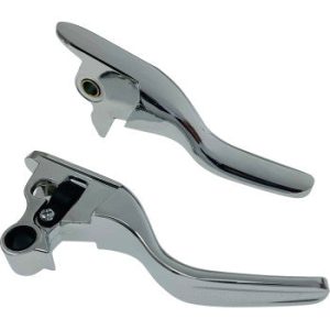 DRAG SPECIALTIES Lever Set - Short - Chrome 0610-2323
