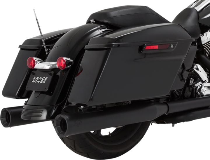 VANCE & HINES 4" Eliminator Mufflers - Black Glide/Road King 46703