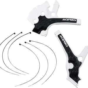 ACERBIS X-Grip Frame Guards - Black/White 2736381007