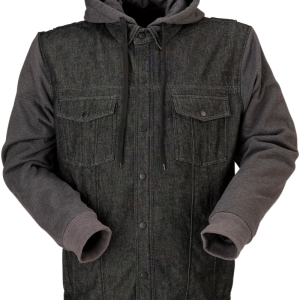 Z1R Denim Hoodie - Black/Gray - Medium 2840-0105