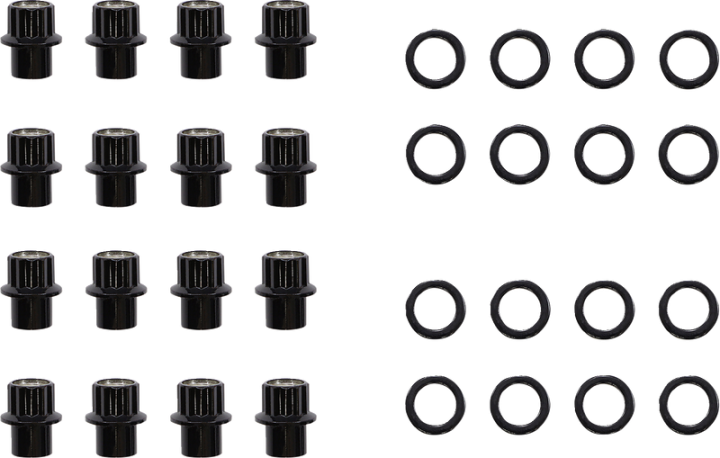 MOOSE UTILITY Lug Nut - Carbon Fiber Wheel - Steel - 12 mm x 1.25" LNBOET12125ASKT