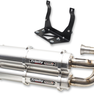 TRINITY RACING Stage 5 Dual Exhaust - Aluminum TR-4161D