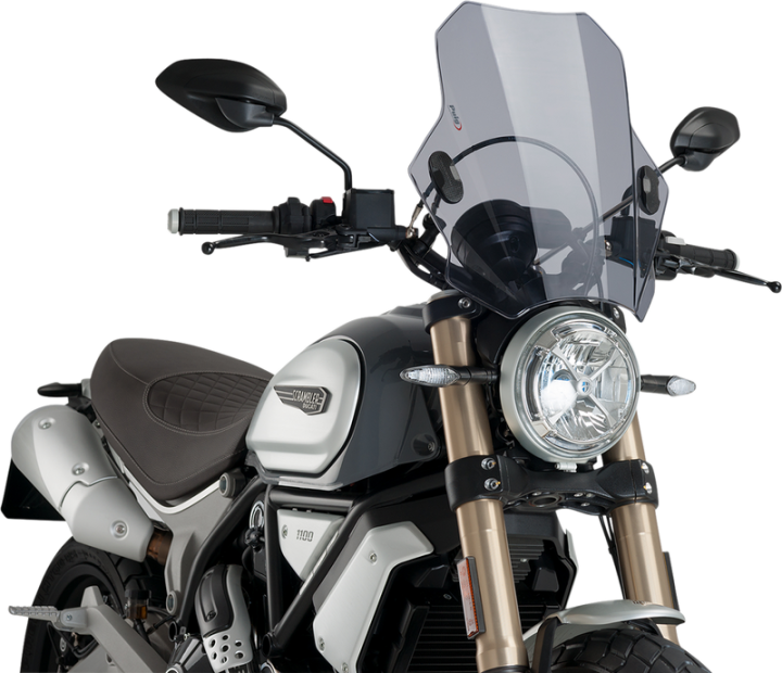 PUIG HI-TECH PARTS Bat Windscreen - Light Smoke 8088H