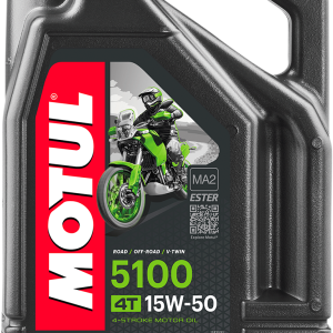 MOTUL 5100 4T Synthetic Blend Oil - 15W-50 - 4L 104083