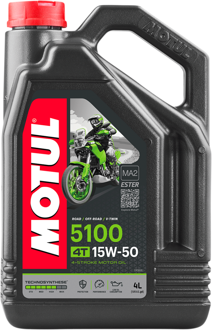 MOTUL 5100 4T Synthetic Blend Oil - 15W-50 - 4L 104083