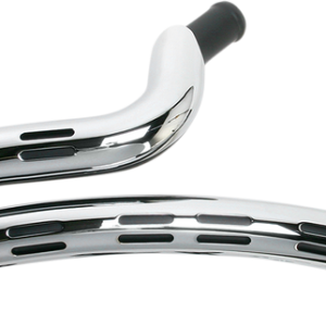 BASSANI XHAUST Sweeper Exhaust - Black/Chrome For Harley-Davidson 1SD2F