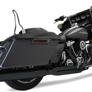 KHROME WERKS 2-into-1 Outlaw Exhaust System - Black - No End Cap Included 2017-2024 200775