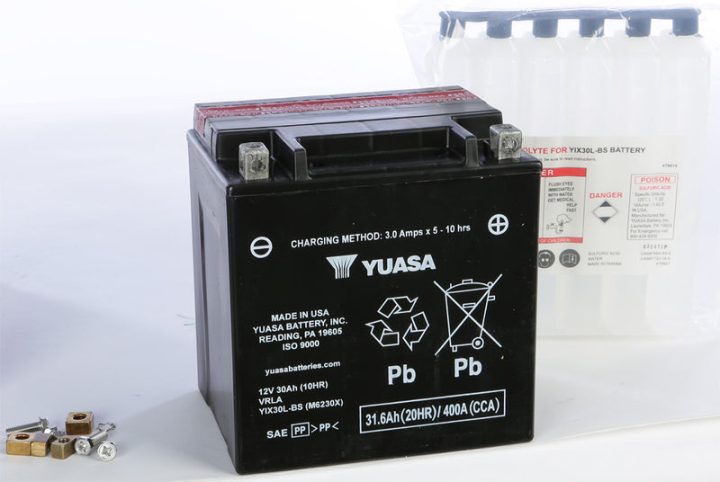 Yuasa Battery Yix30l-Bs-Pw Maintenance Free 49-1988