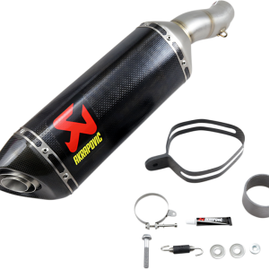 AKRAPOVIC Slip-On Line Muffler - Carbon Fiber Ninja ZX-6R 2009-2025 S-K6SO7-ZC 1811-3697