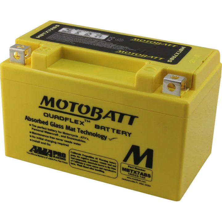 Motobatt Battery Mbtx7abs Sealed Factory Activated 491-1013
