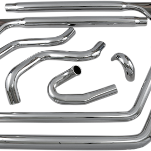 BASSANI XHAUST True Duals Exhaust System with Fishtail Mufflers - 33" - Softail 24*132.26 1S46E-33