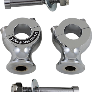 BILTWELL Risers - Slimline - 7/8" - Chrome 6406-105-175
