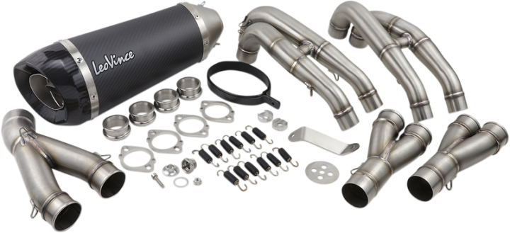 LEOVINCE Factory S Exhaust - Carbon Fiber - YZF-R6 2006-2020 8482S
