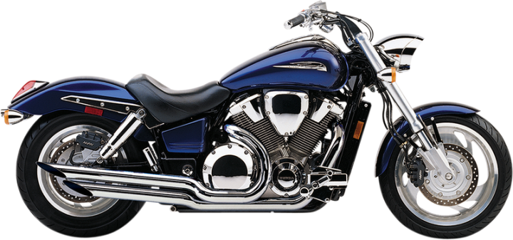 COBRA Angled Slashcut Exhaust - Chrome - VTX1800C/F 1675SC