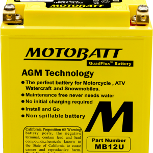 Motobatt Battery Mb12u Sealed Factory Activated 491-1016