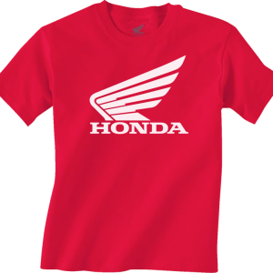 HONDA APPAREL Youth Honda Wing T-Shirt - Red - Medium NP21S-Y3034-M