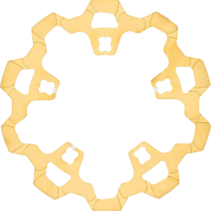 LYNDALL RACING BRAKES LLC Rotor with Gas Slots - Prodigy/Enforcer - Gold - 11.8" 3-232-2