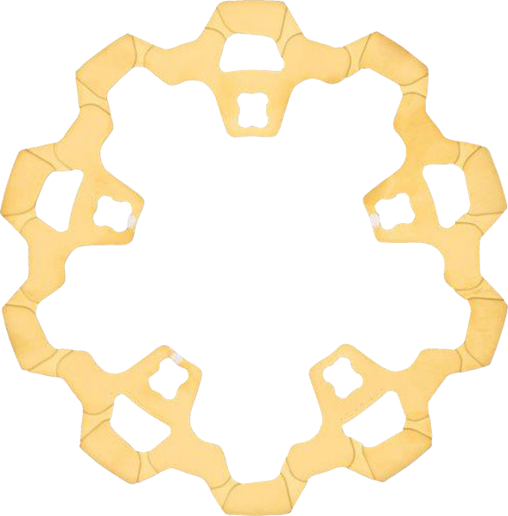 LYNDALL RACING BRAKES LLC Rotor with Gas Slots - Prodigy/Enforcer - Gold - 11.8" 3-232-2