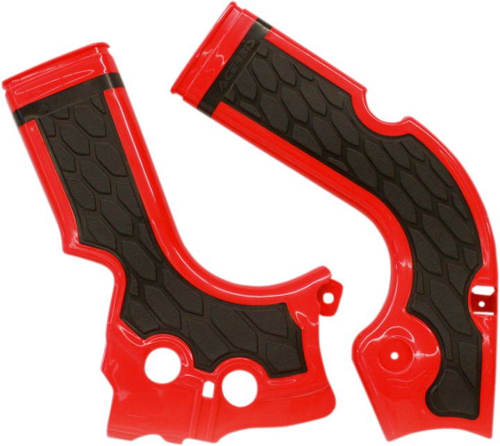 ACERBIS X-Grip Frame Guards - Red/Black 2374241018