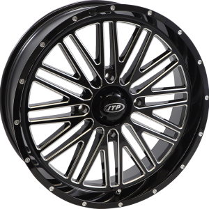 ITP Wheel - Momentum - Front/Rear - Black/Milled - 24x6.5 - 4/156 - 4+2.5 (+10 mm) 2422787731B
